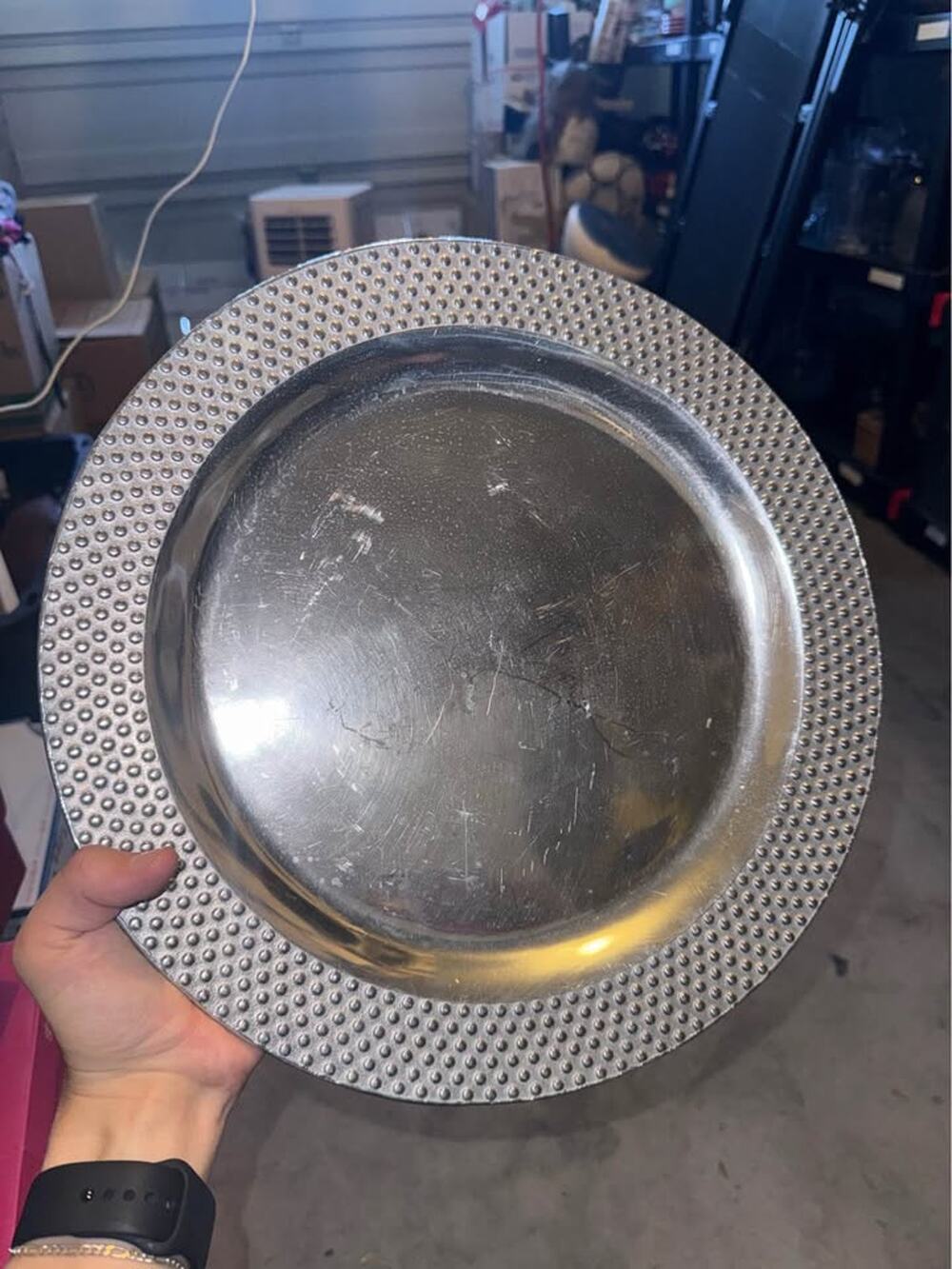 RWP the Wilton co Pewter serving platter cook & serve food 14 3/8 USA